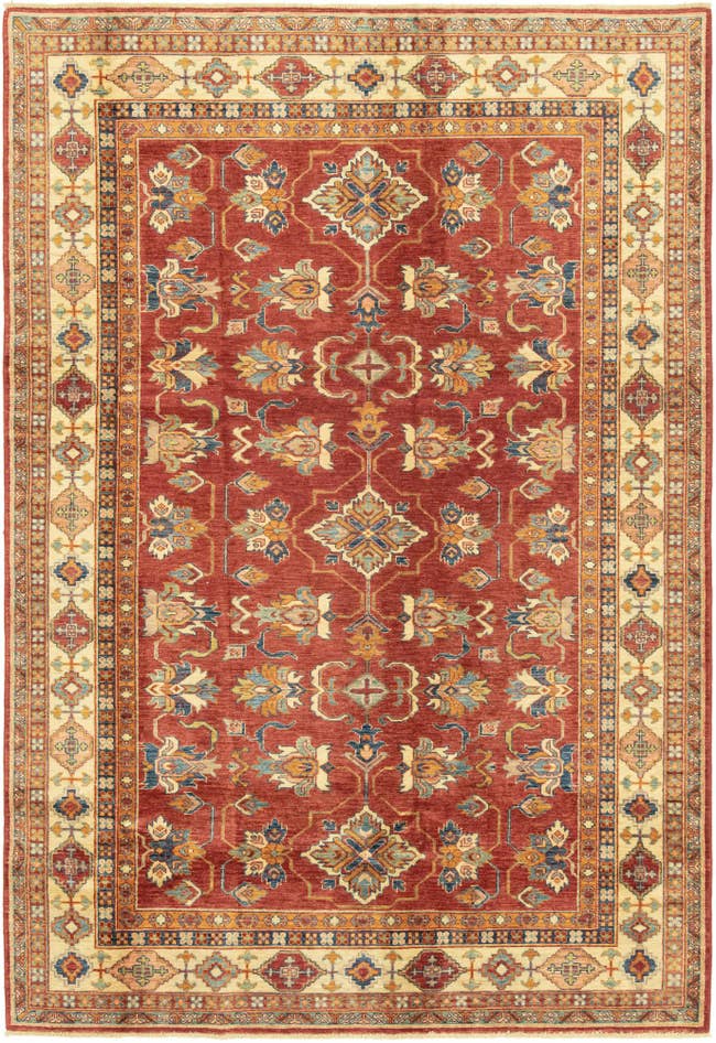 Detail image of 185cm x 275cm anudado a mano Kazak Alfombra Oriental