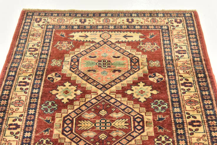 Detail image of 3' 3 x 4' 6 Hand Knotted Kazak Oriental Rug