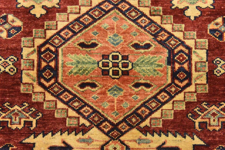 Detail image of 3' 3 x 4' 6 Hand Knotted Kazak Oriental Rug