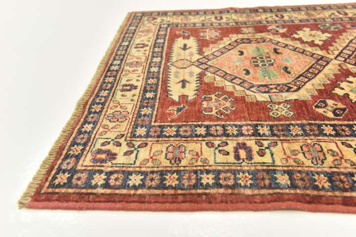3' 3 x 4' 6 Hand Knotted Kazak Oriental Rug