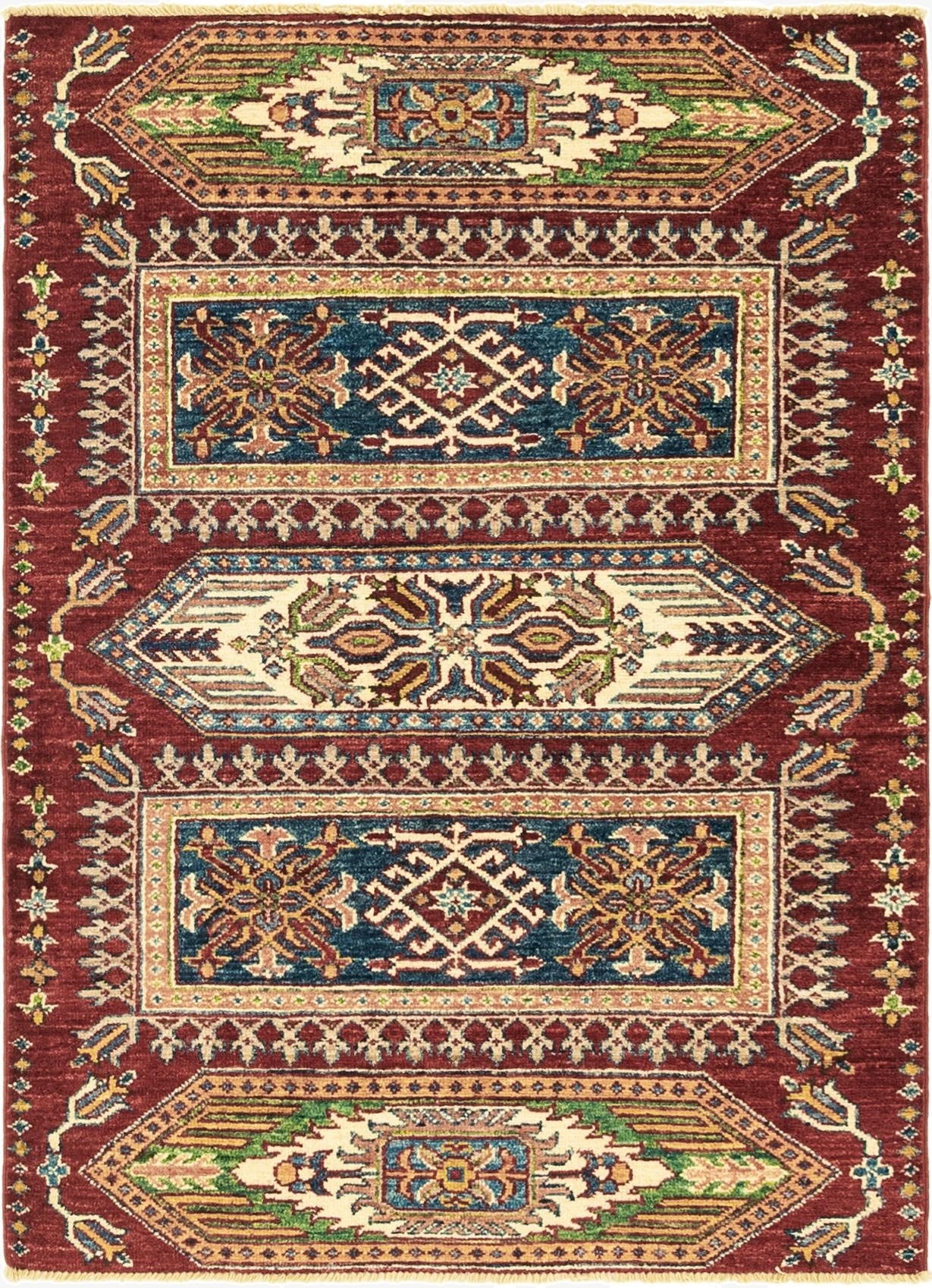 2' 10 x 4'  Hand Knotted Kazak Oriental Rug