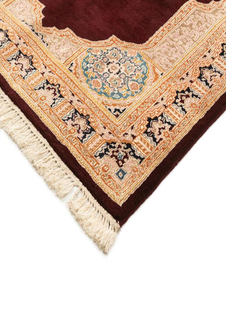 4' 7 x 6' 6 Hand Knotted Kerman Wool Rug