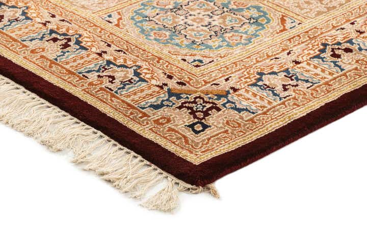 4' 6 x 6' 6 Hand Knotted Kerman Wool Rug
