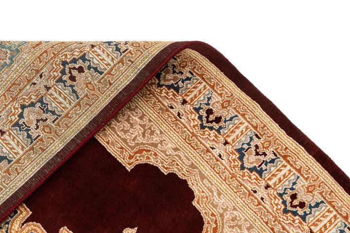4' 6 x 6' 6 Hand Knotted Kerman Wool Rug
