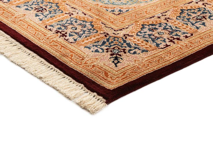 Detail image of 8' 4 x 9' 9 Hand Knotted Kerman Wool Rug