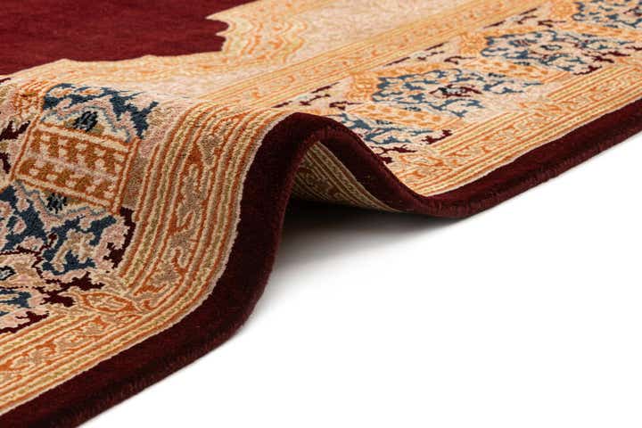 8' 4 x 9' 9 Hand Knotted Kerman Wool Rug