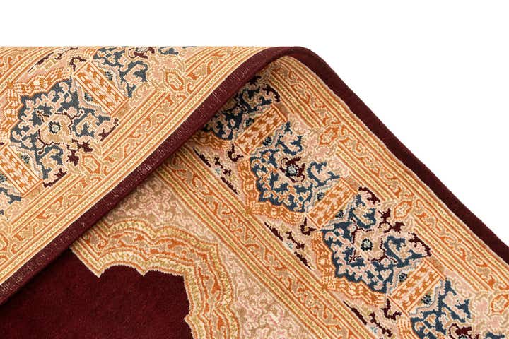 8' 4 x 9' 9 Hand Knotted Kerman Wool Rug