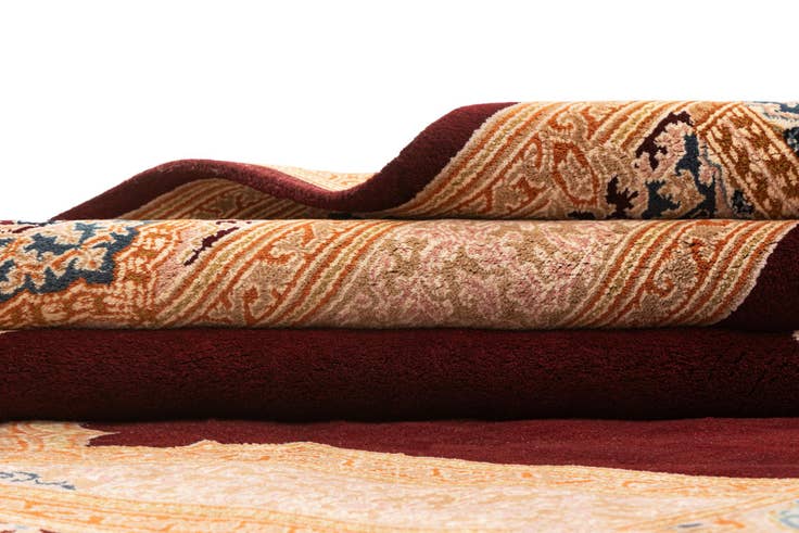 Detail image of 8' 4 x 9' 9 Hand Knotted Kerman Wool Rug