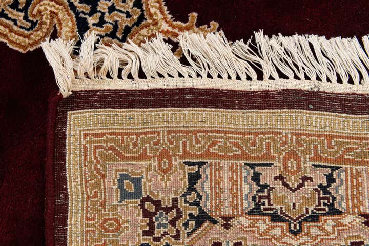 4' 5 x 6' 8 Hand Knotted Kerman Wool Rug