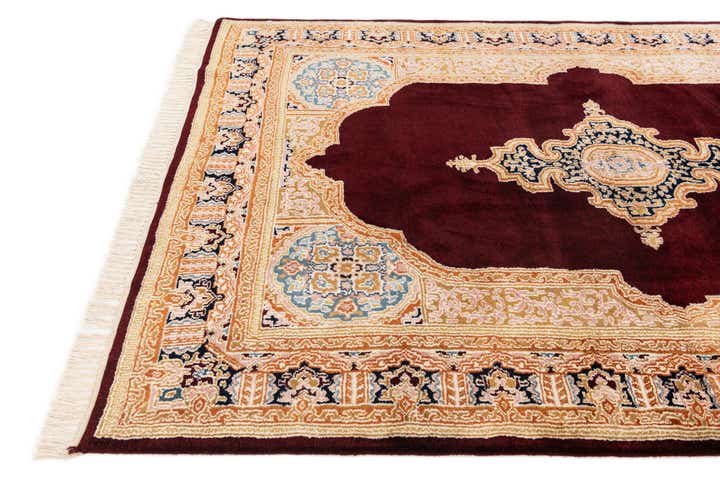 4' 5 x 6' 8 Hand Knotted Kerman Wool Rug
