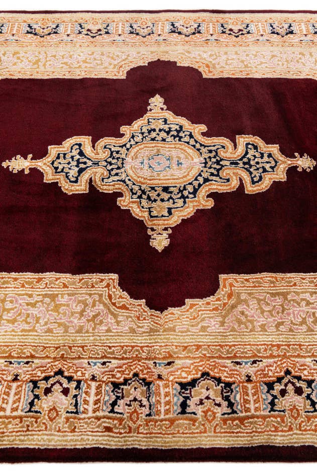 Detail image of 4' 5 x 6' 8 Hand Knotted Kerman Wool Rug