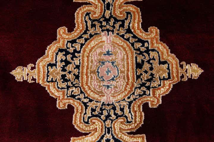 4' 5 x 6' 8 Hand Knotted Kerman Wool Rug