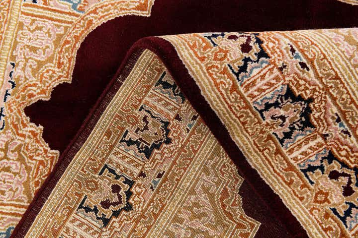 4' 5 x 6' 8 Hand Knotted Kerman Wool Rug