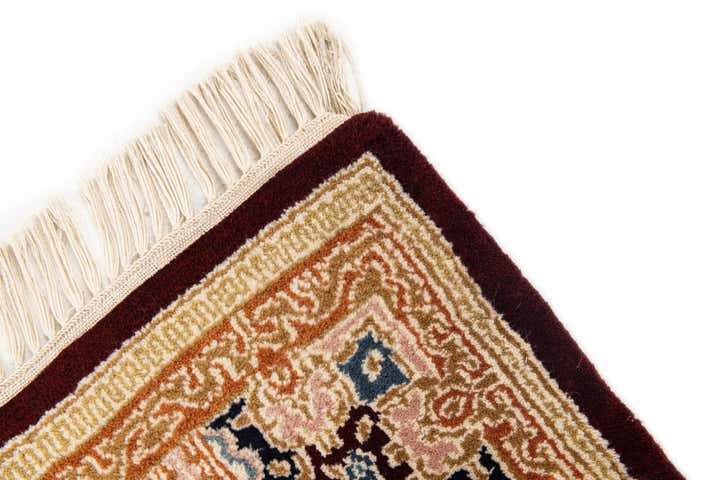 4' 5 x 6' 8 Hand Knotted Kerman Wool Rug