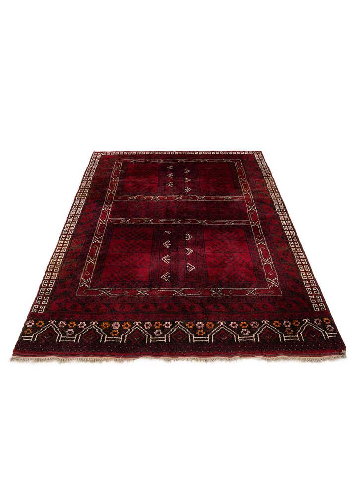5' 8 x 6' 9 Hand Knotted Khal Mohammadi Oriental Wool Rug