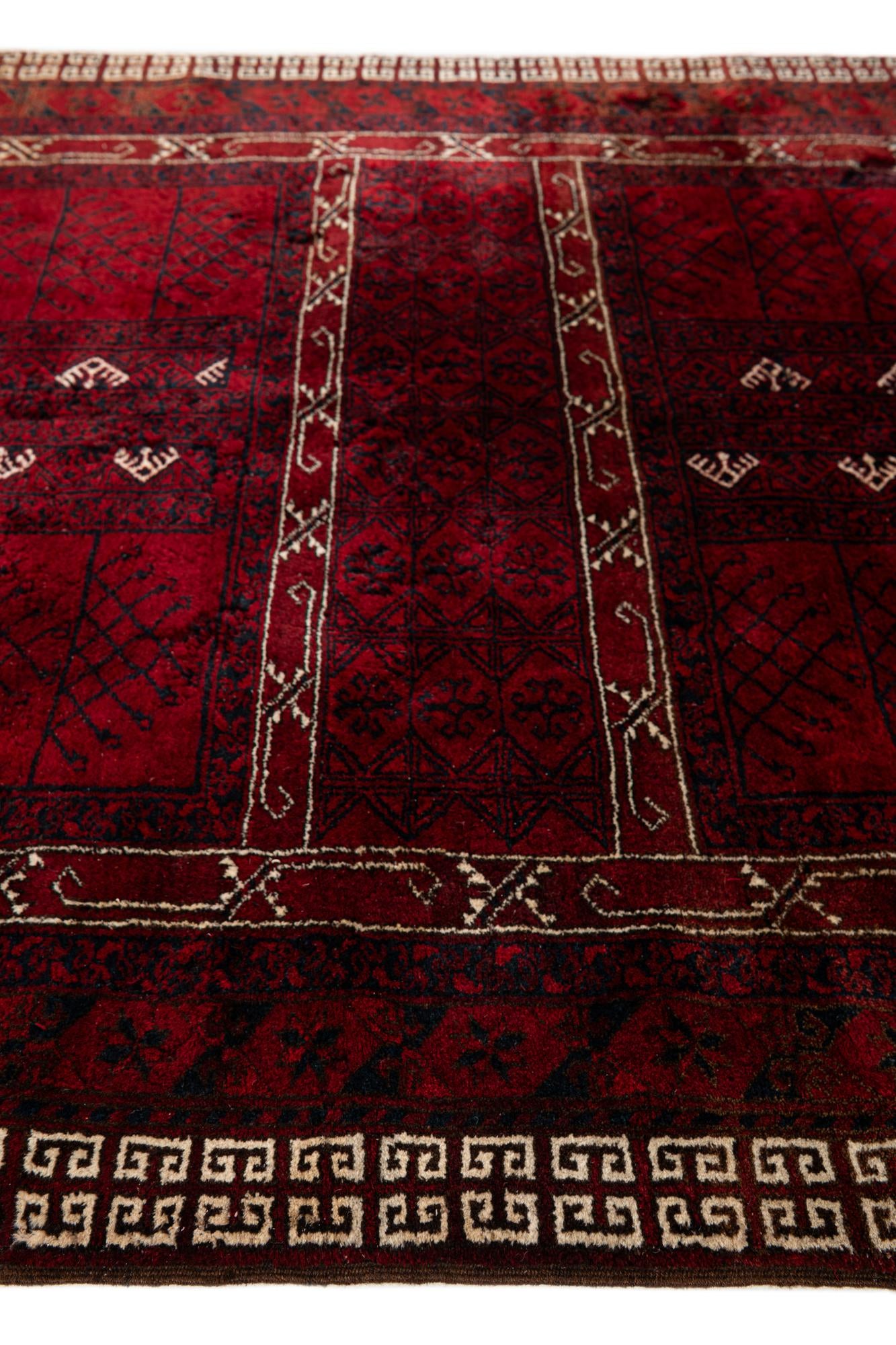 5' 8 x 6' 9 Hand Knotted Khal Mohammadi Oriental Wool Rug