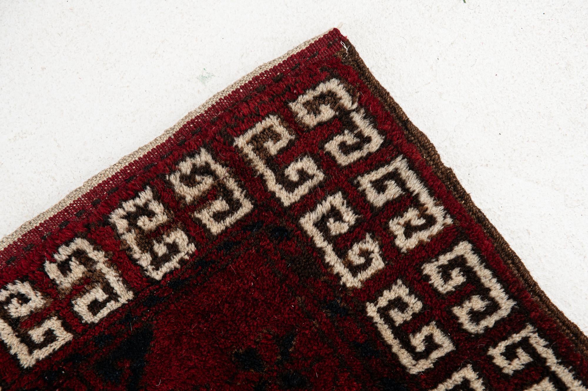 5' 8 x 6' 9 Hand Knotted Khal Mohammadi Oriental Wool Rug