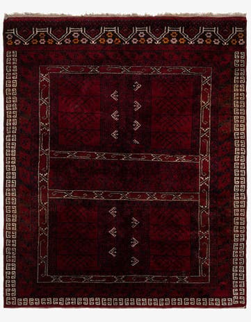 5' 8 x 6' 9 Hand Knotted Khal Mohammadi Oriental Wool Rug