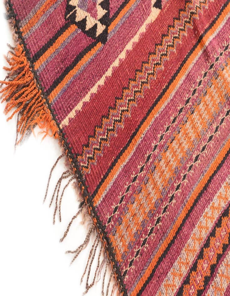 Detail image of 2' 10 x 4'  Hand Woven Kilim Afghan Wool Rug