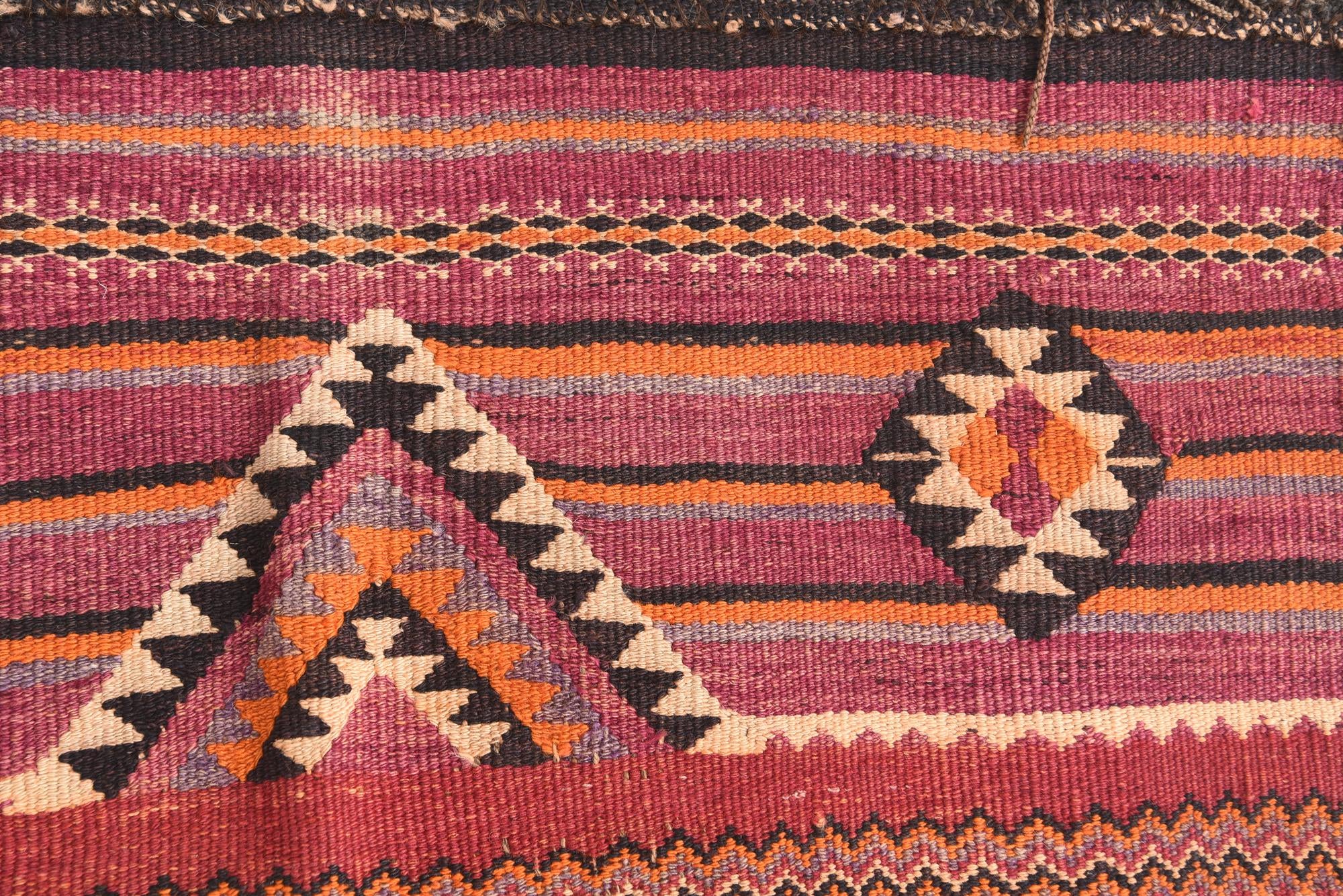 2' 10 x 4' Hand Woven Kilim Afghan Wool Rug