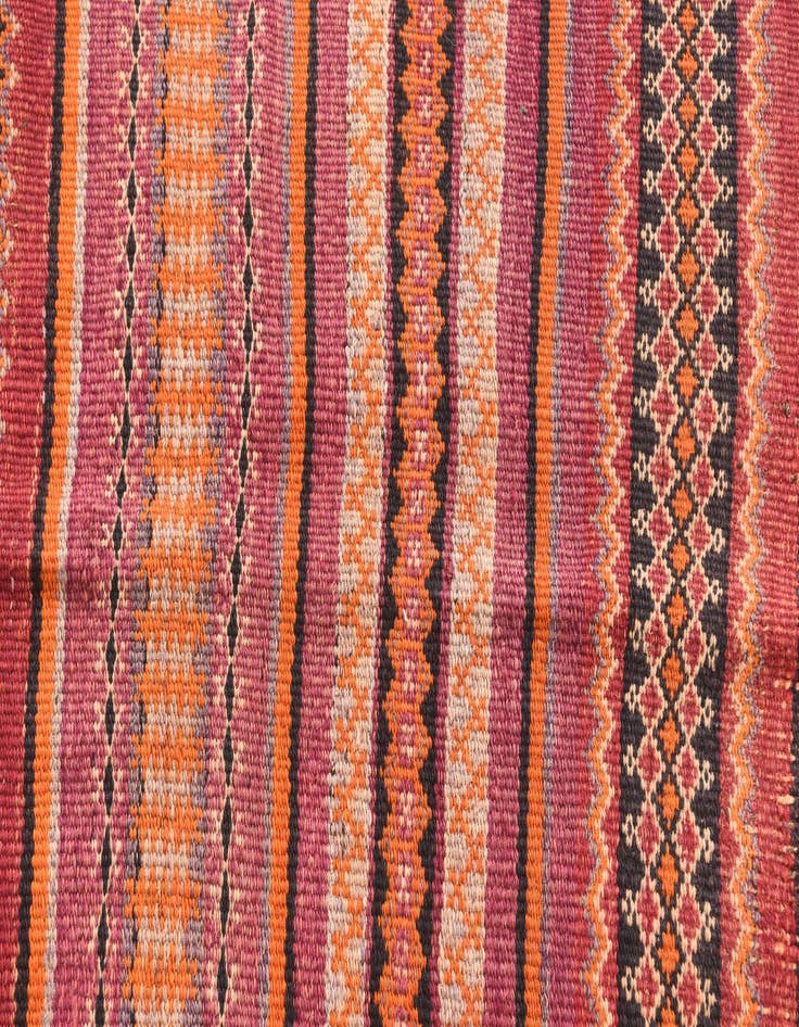 Detail image of 2' 10 x 4'  Hand Woven Kilim Afghan Wool Rug