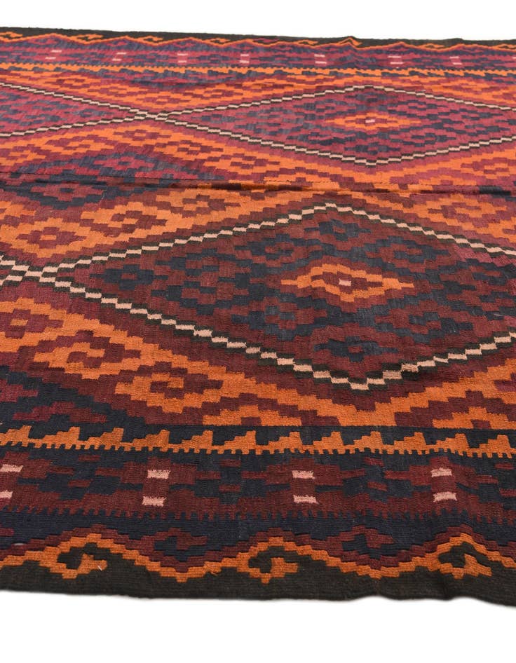 Detail image of 8' 10 x 15' 10  Hand Woven Kilim Afghan Wool Rug