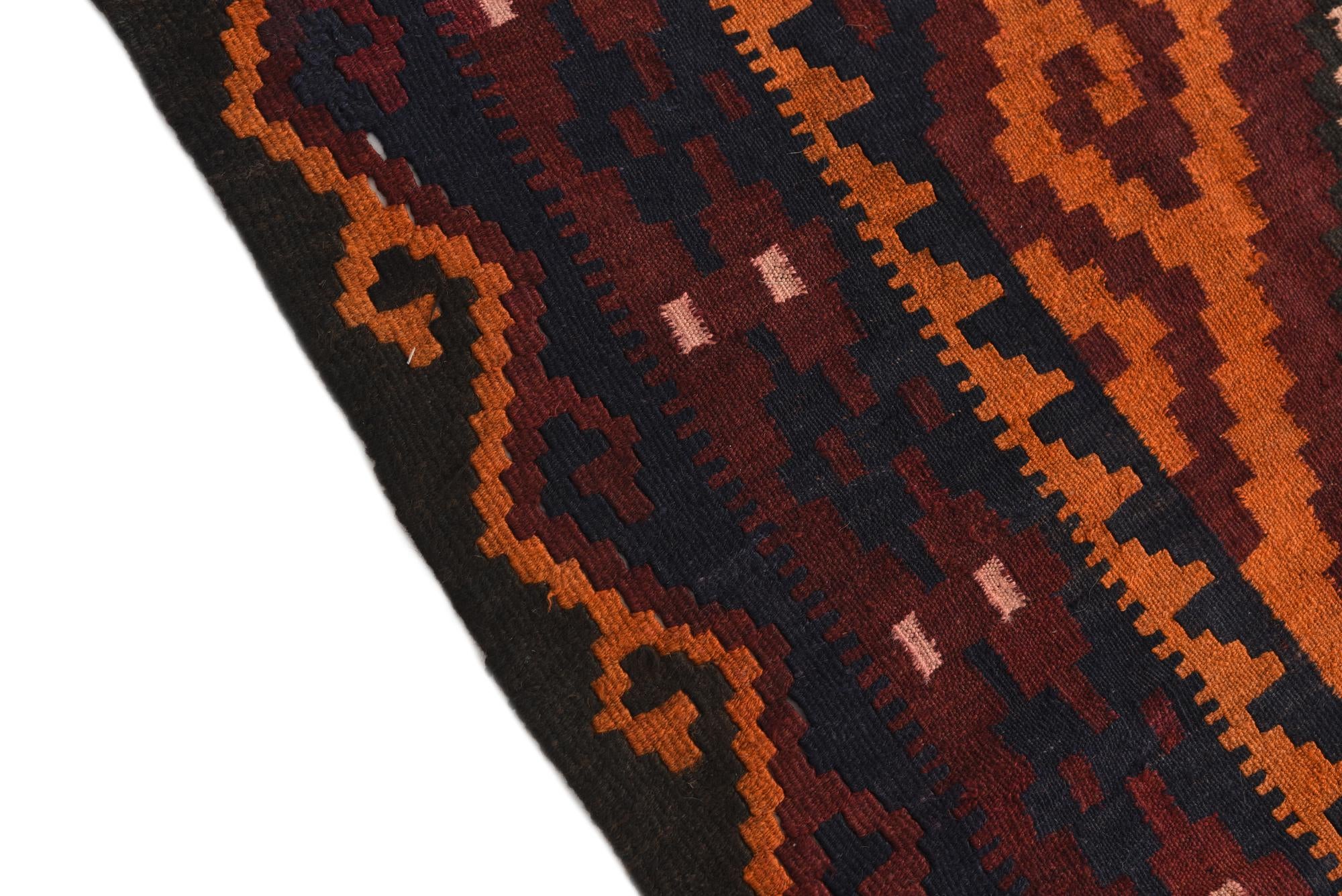 8' 10 x 15' 10 Hand Woven Kilim Afghan Wool Rug