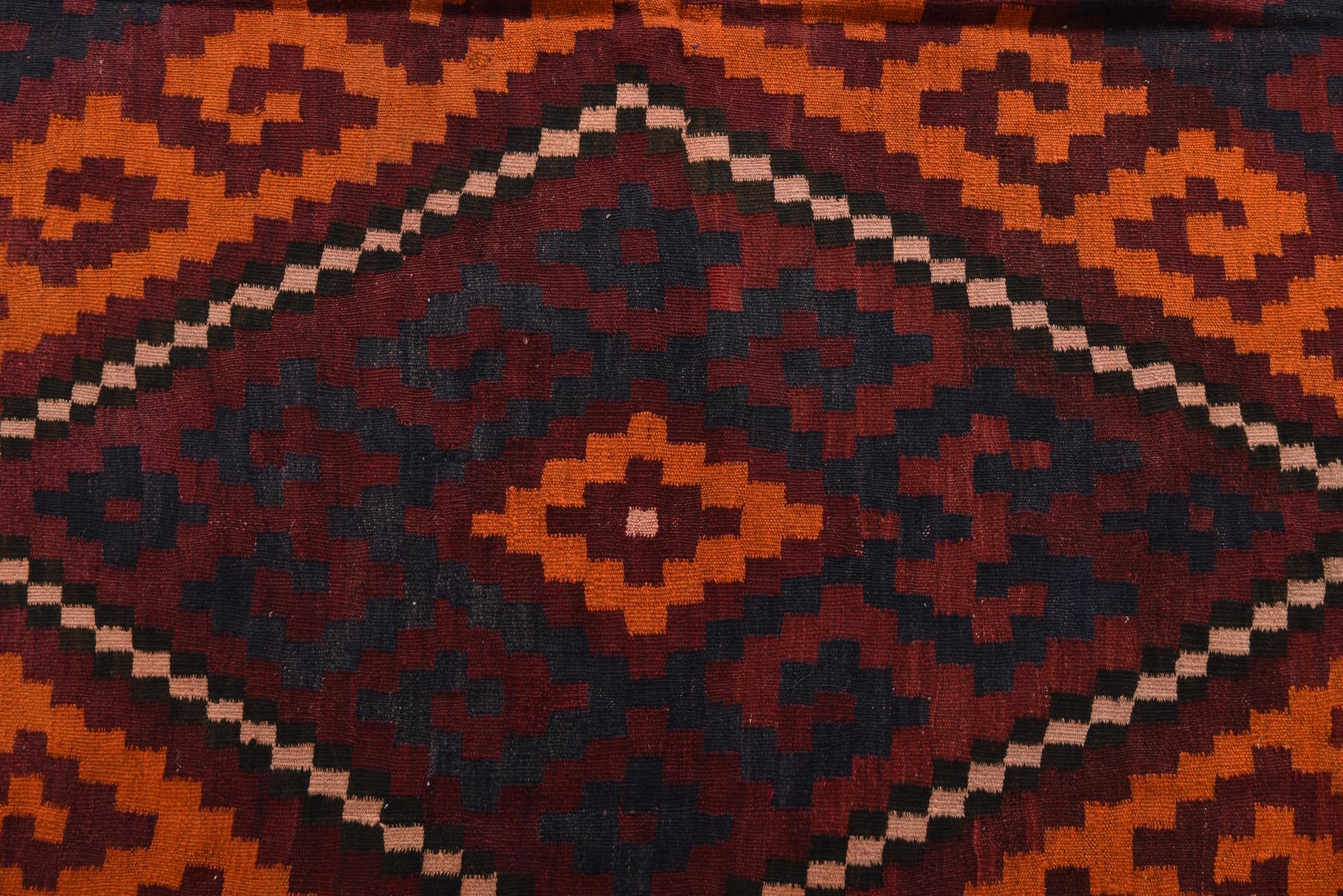8' 10 x 15' 10 Hand Woven Kilim Afghan Wool Rug