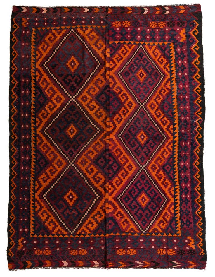 Detail image of 8' 10 x 15' 10 Hand Woven Kilim Afghan Wool Rug