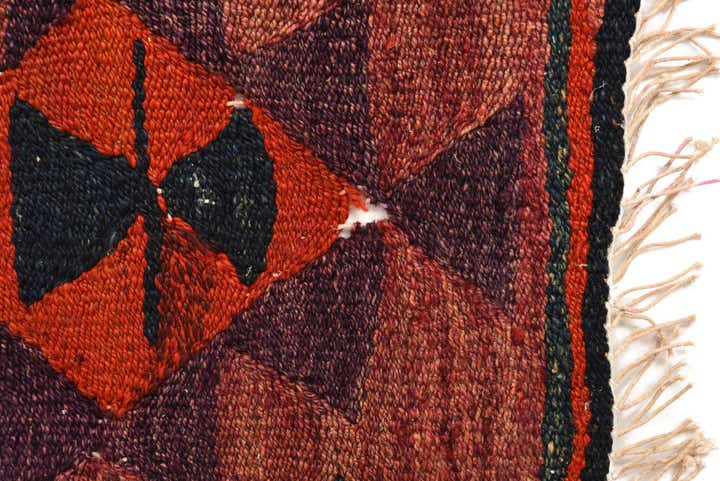 4' 9 x 7' 9 Hand Woven Kilim Fars Wool Rug