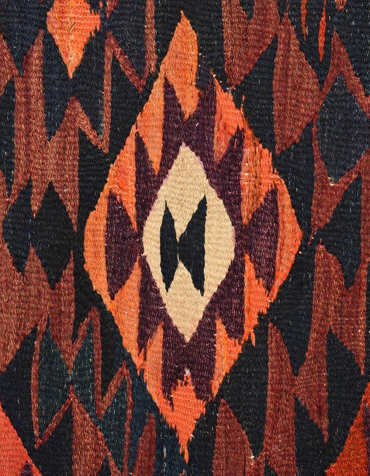 Detail image of 4' 9 x 7' 9  Hand Woven Kilim Fars Wool Rug