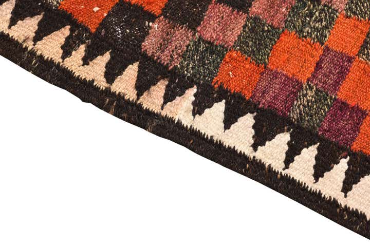 4' 7 x 8' 10 Hand Woven Kilim Fars Wool Rug