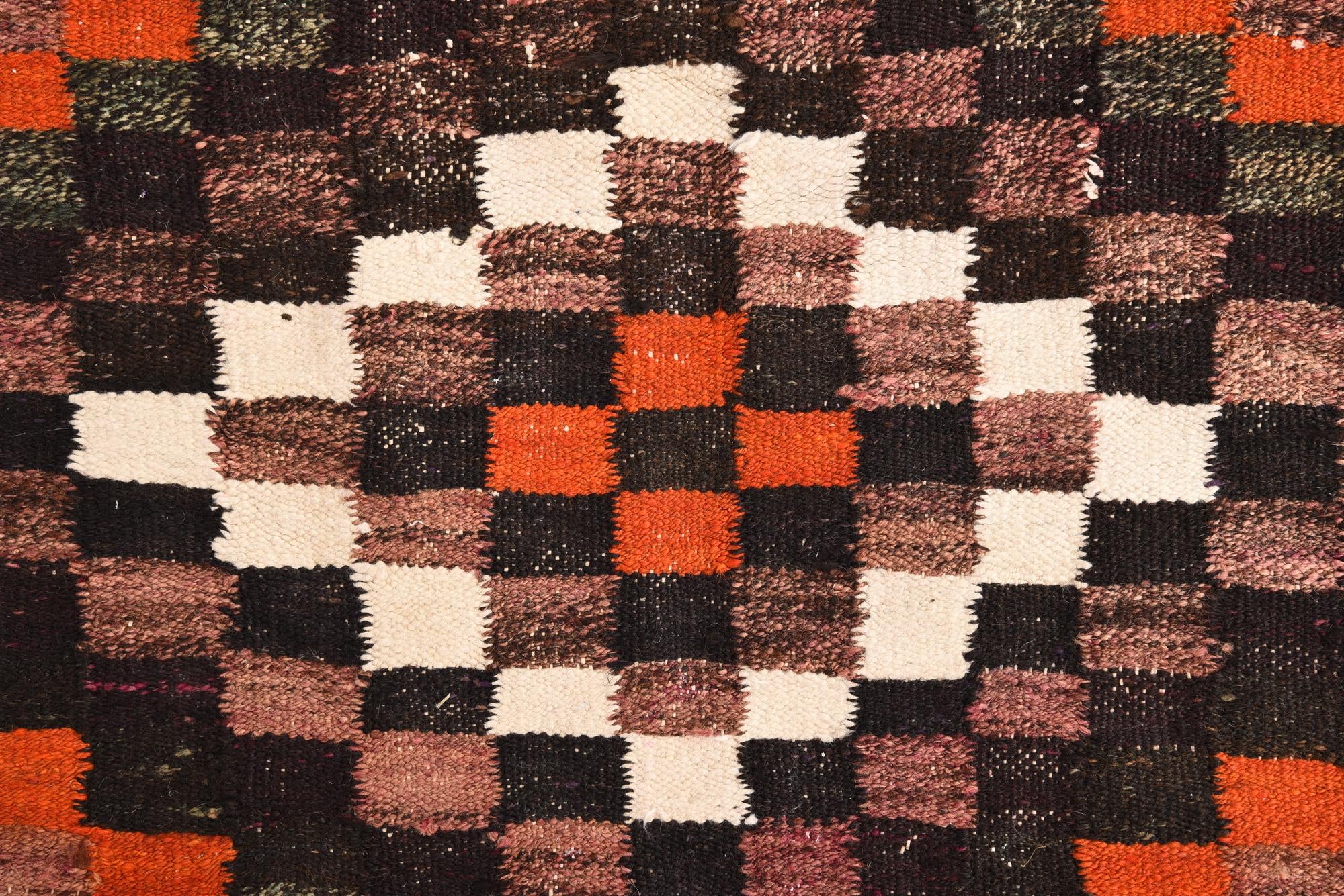 4' 7 x 8' 10 Hand Woven Kilim Fars Wool Rug