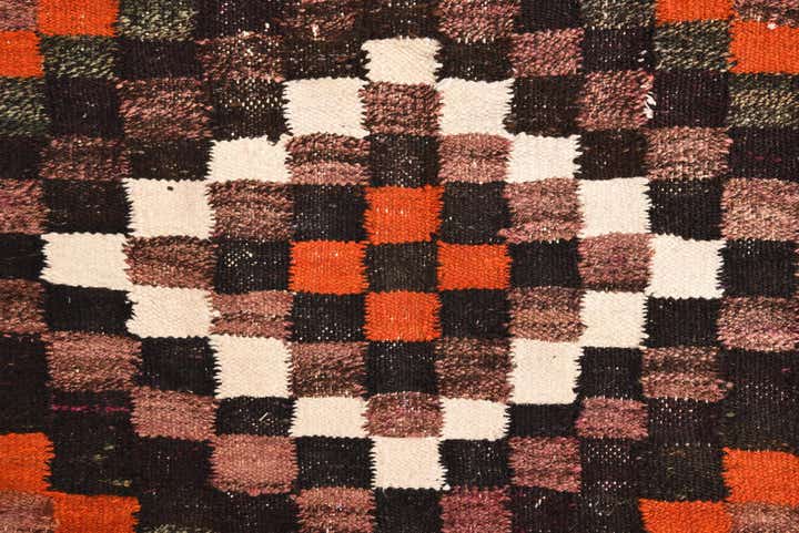 4' 7 x 8' 10 Hand Woven Kilim Fars Wool Rug