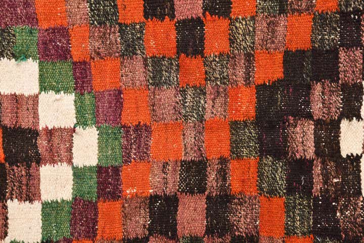 4' 7 x 8' 10 Hand Woven Kilim Fars Wool Rug