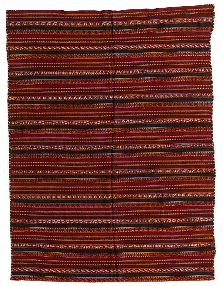 Detail image of 6' x 11' 8 Hand Knotted Kilim Fars Persian Wool Rug