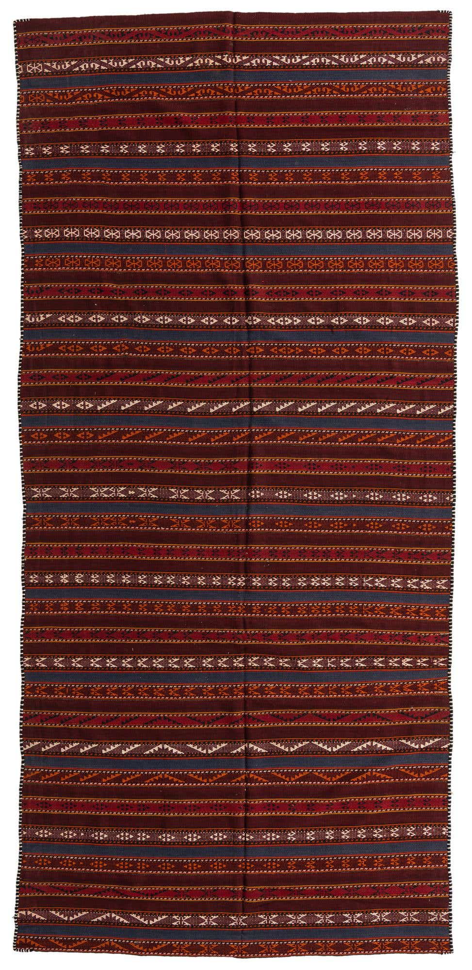 6' x 12' 10 Hand Knotted Kilim Fars Persian Wool Rug