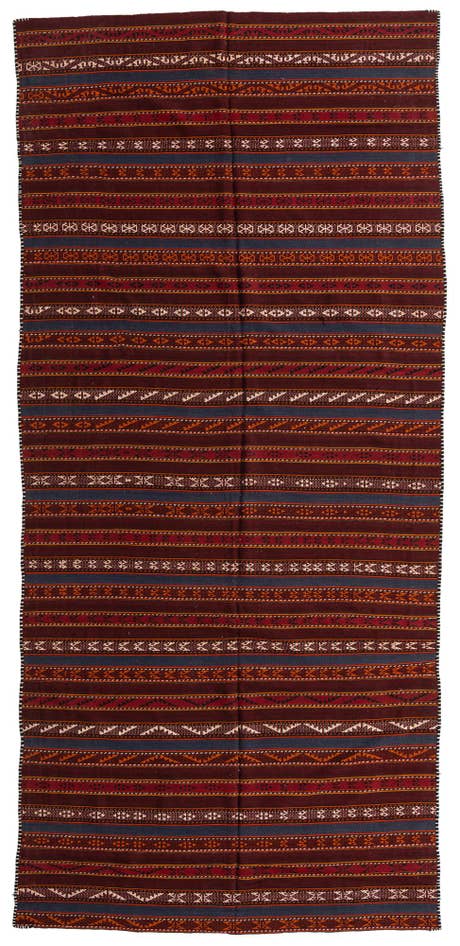Detail image of 6' x 12' 10 Hand Knotted Kilim Fars Persian Wool Rug