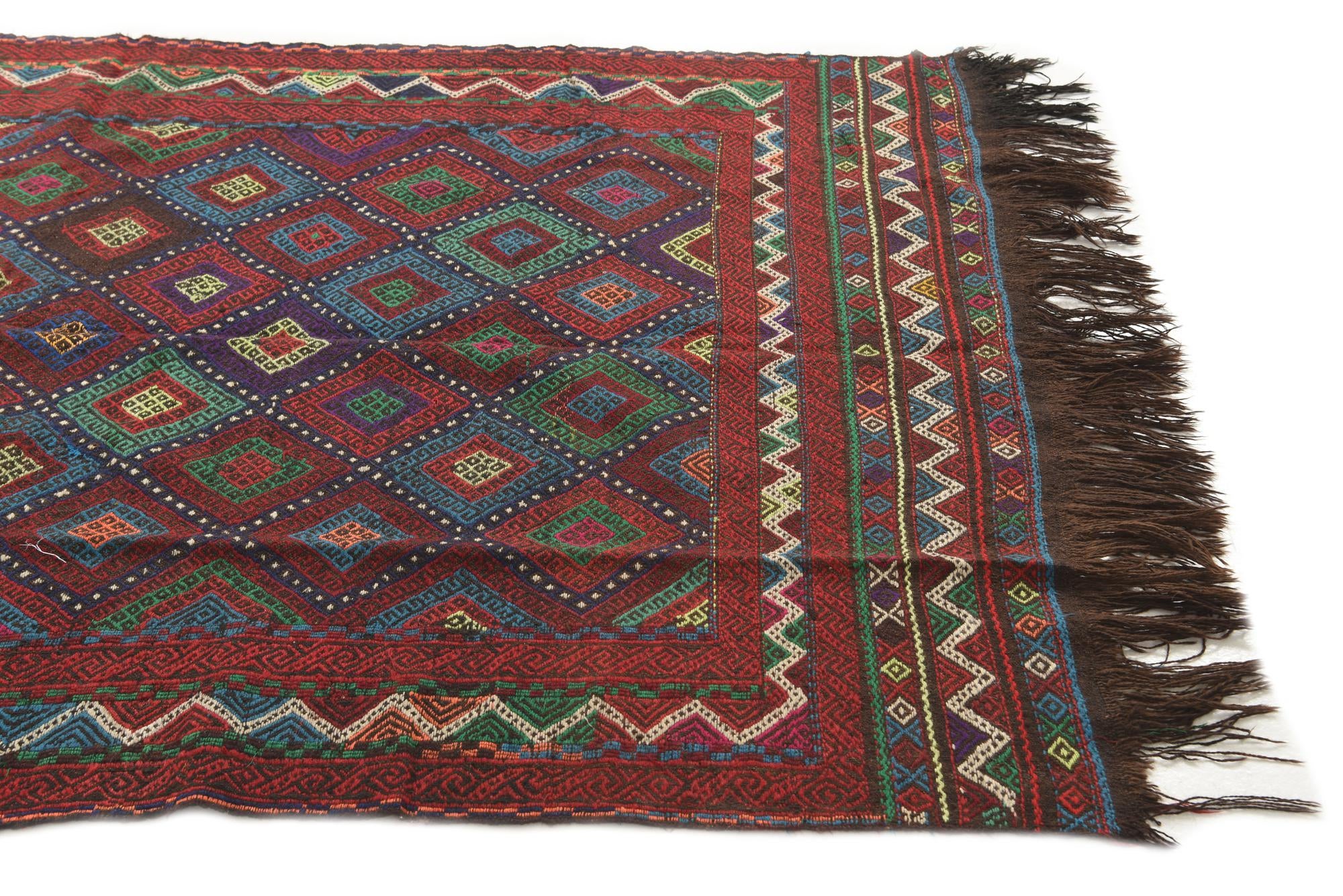 4' 8 x 8' 1 Hand Woven Kilim Fars Wool Rug