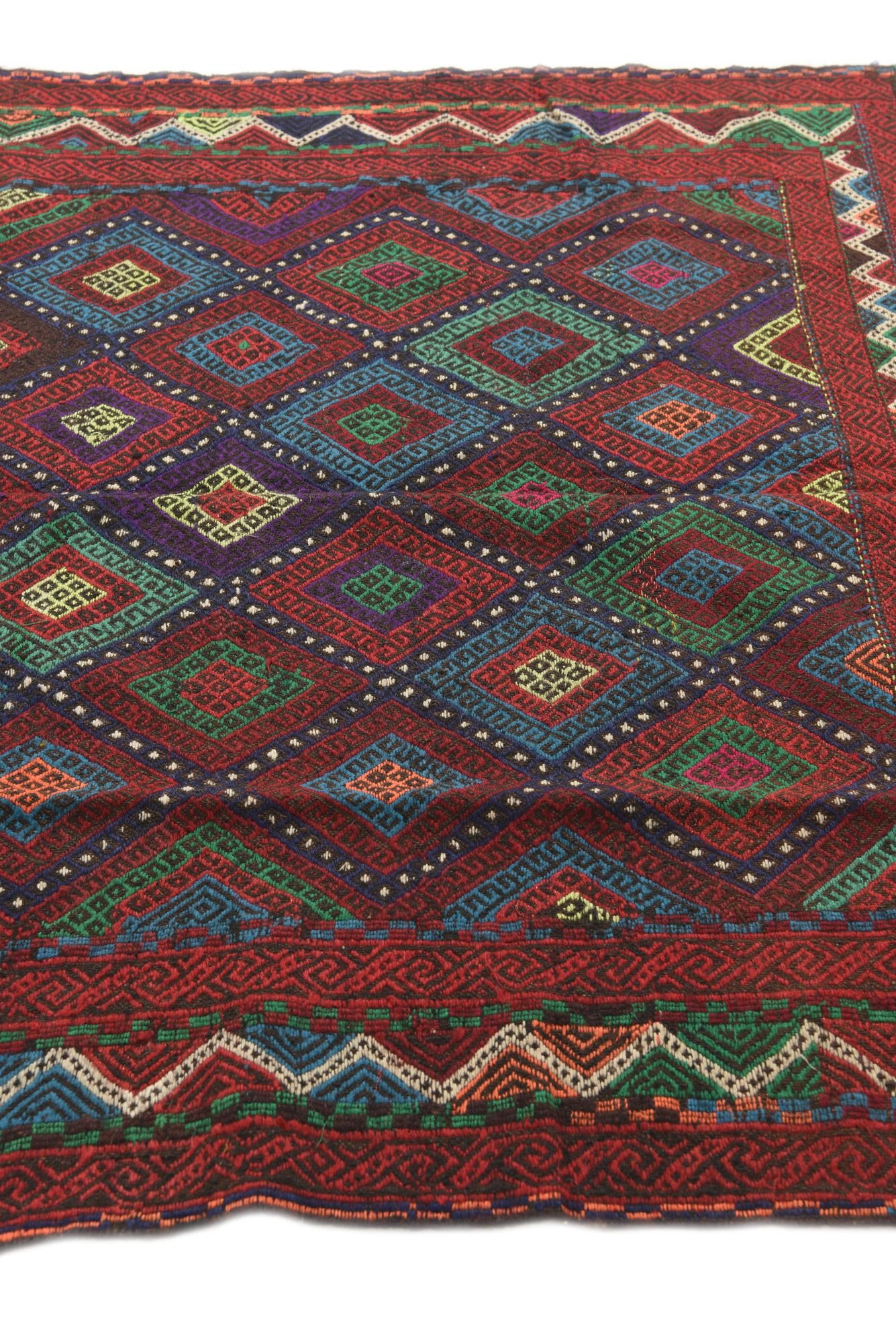 4' 8 x 8' 1 Hand Woven Kilim Fars Wool Rug