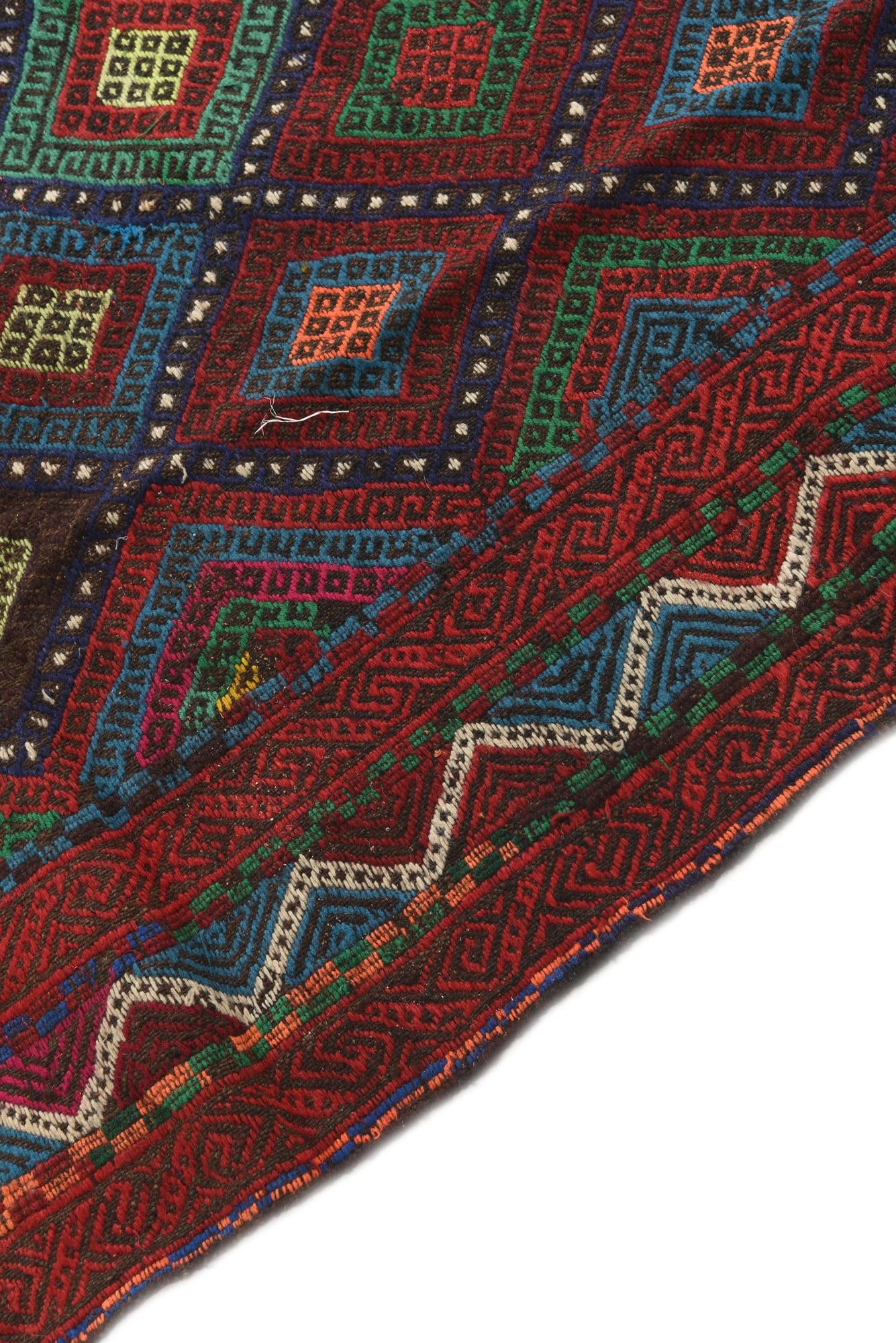 4' 8 x 8' 1 Hand Woven Kilim Fars Wool Rug