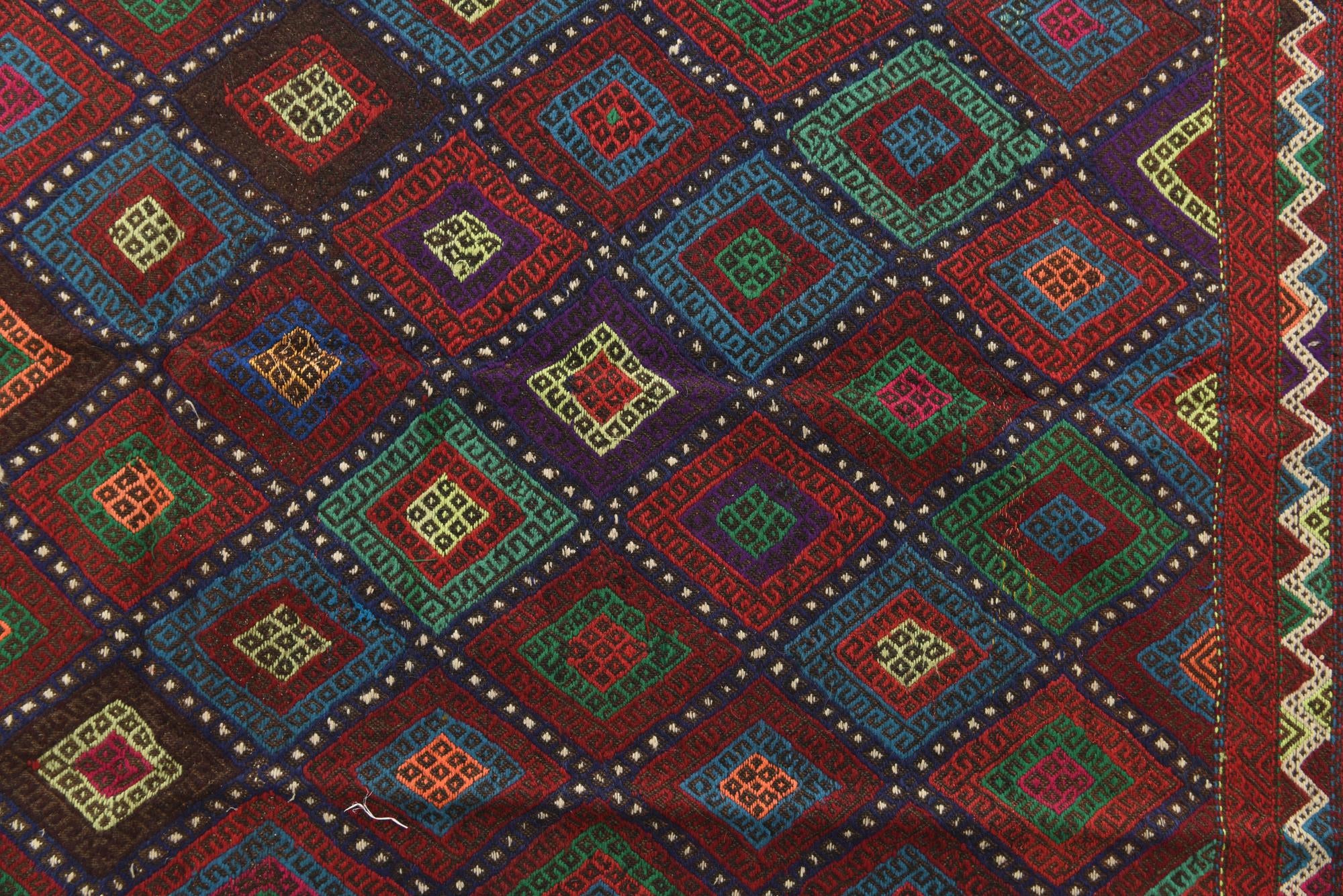 4' 8 x 8' 1 Hand Woven Kilim Fars Wool Rug