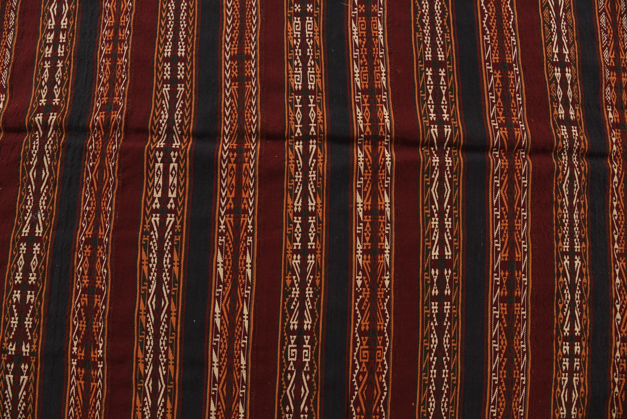 5' 8 x 10' 10 Hand Woven Kilim Fars Wool Rug