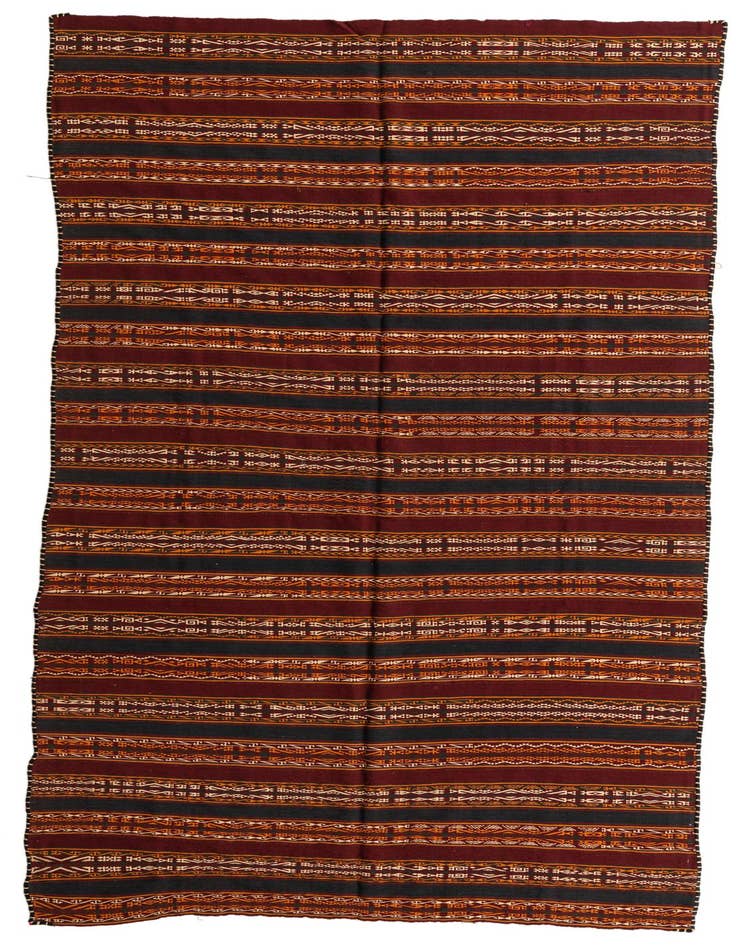 Detail image of 5' 8 x 10' 10 Hand Woven Kilim Fars Wool Rug