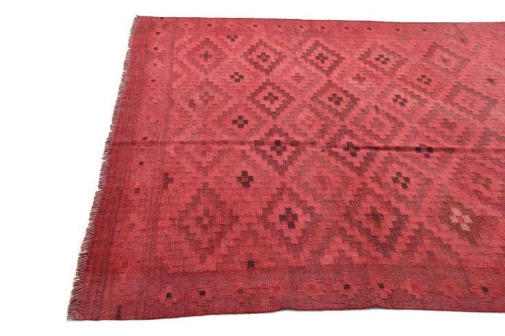 Detail image of 6' 1 x 9' 9 Hand Woven Kilim Fars Wool Rug