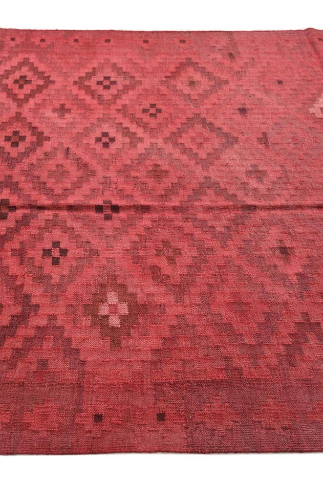 Detail image of 6' 1 x 9' 9 Hand Woven Kilim Fars Wool Rug