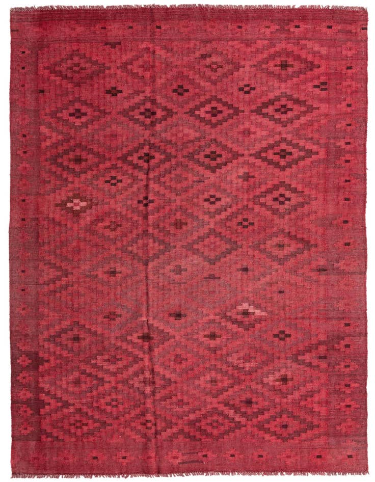 Detail image of 6' 1 x 9' 9 Hand Woven Kilim Fars Wool Rug