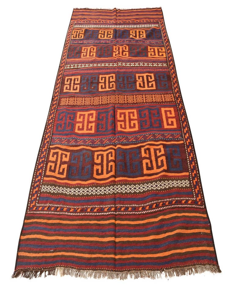 Detail image of 5' 6 x 8' 9  Hand Woven Kilim Fars Wool Rug