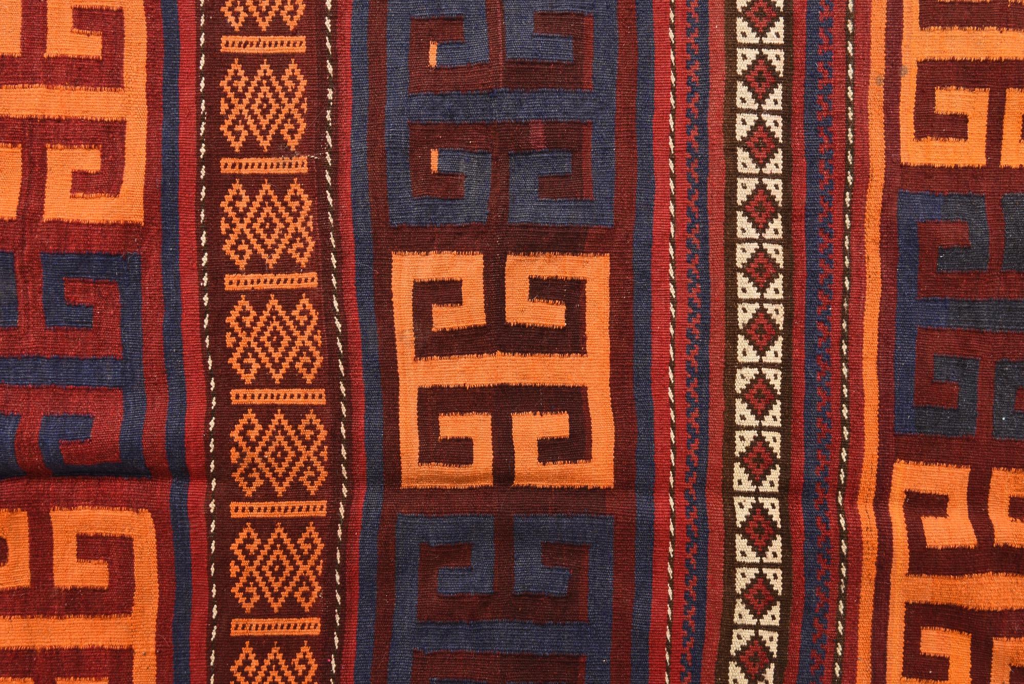 5' 6 x 8' 9 Hand Woven Kilim Fars Wool Rug