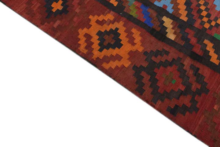 7' 8 x 12' 8 Hand Woven Kilim Fars Wool Rug